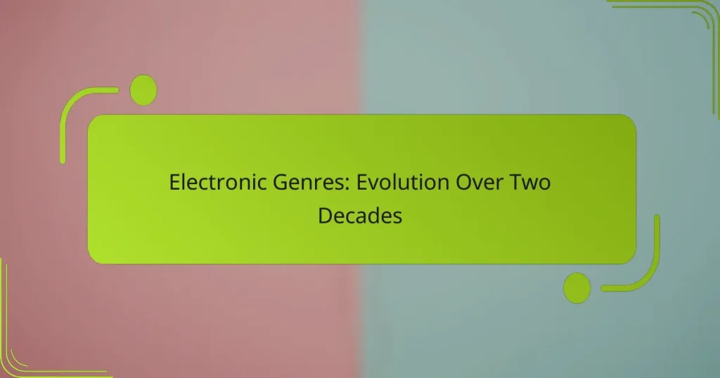 Electronic Genres: Evolution Over Two Decades