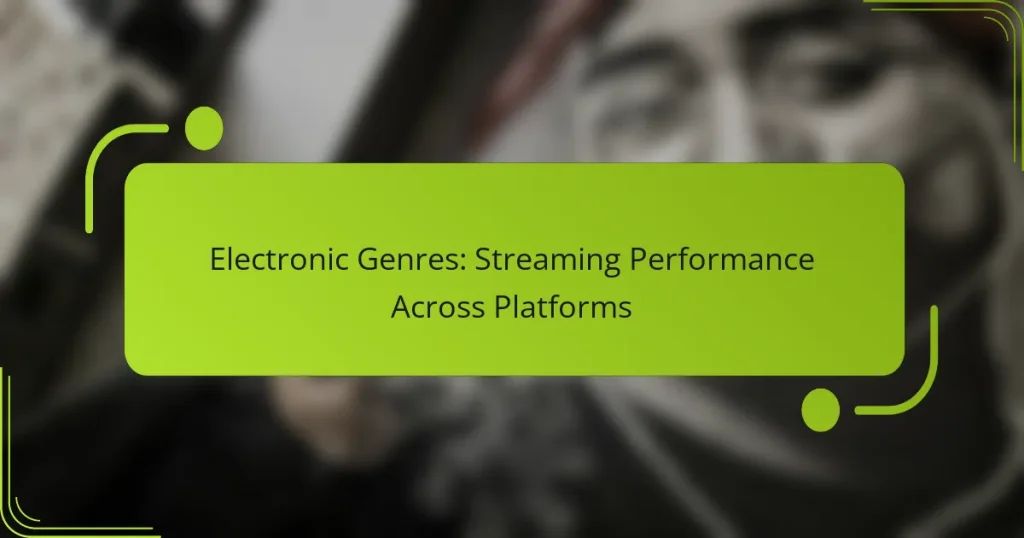 Electronic Genres: Streaming Performance Across Platforms