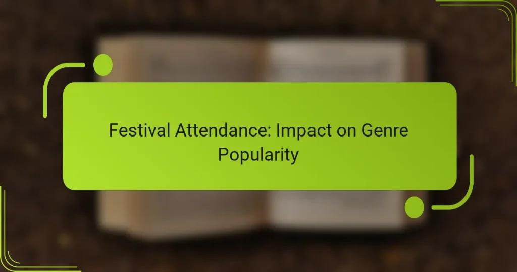 Festival Attendance: Impact on Genre Popularity