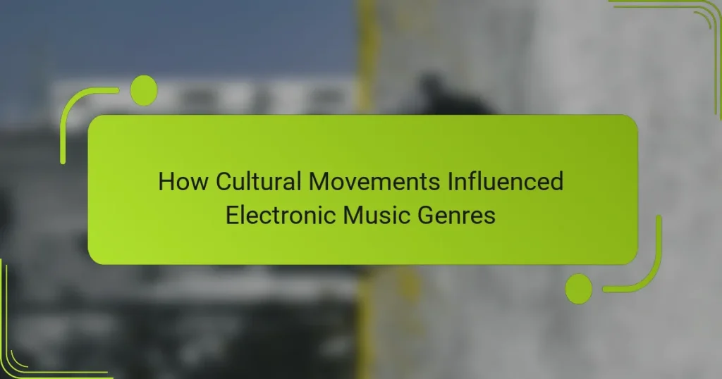 How Cultural Movements Influenced Electronic Music Genres