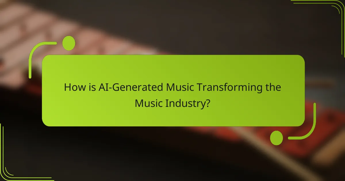 How is AI-Generated Music Transforming the Music Industry?