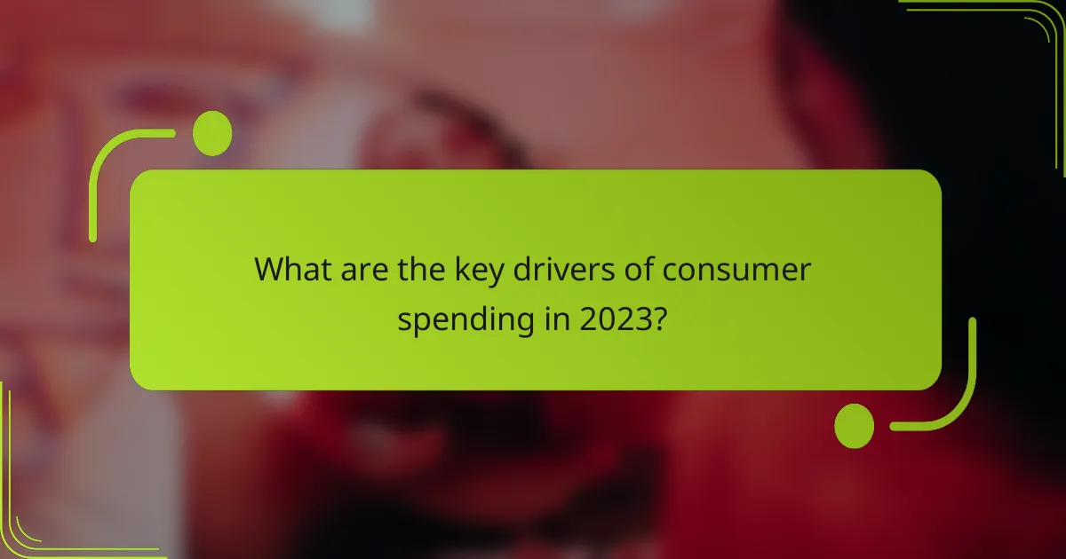 What are the key drivers of consumer spending in 2023?